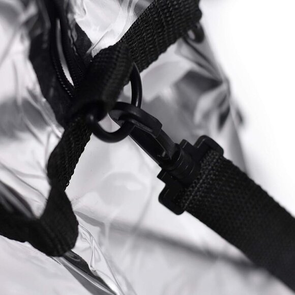 Clear Tote Bag Stadium Approved - Shoulder Straps and Zippered - Clear Bag for W - Picture 3 of 5